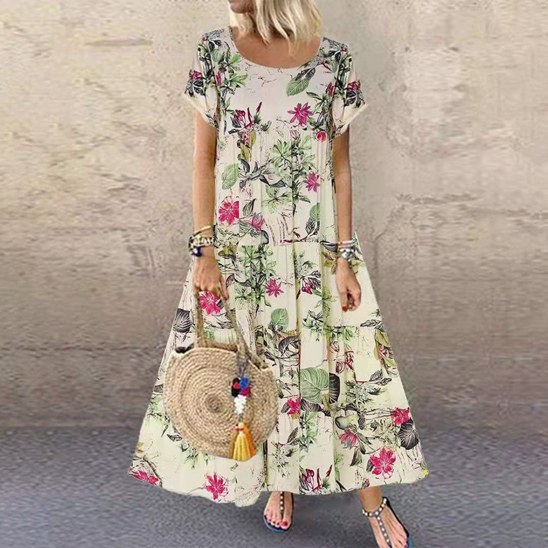 Elegant Long Maxi Dress with Pockets
