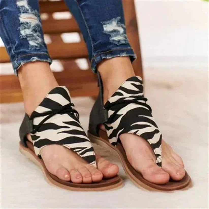 Vintage Chic Womens Flat Sandals