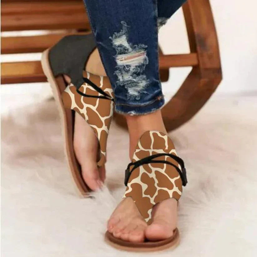 Vintage Chic Womens Flat Sandals