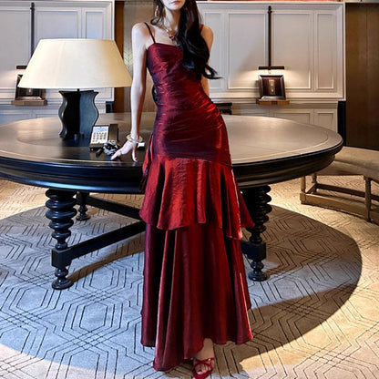 Elegant Floral Long Evening Dress