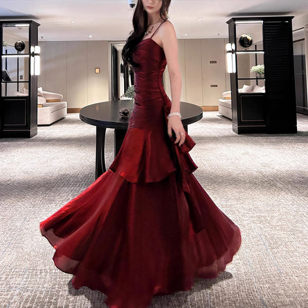 Elegant Floral Long Evening Dress