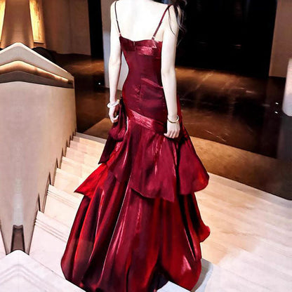 Elegant Floral Long Evening Dress