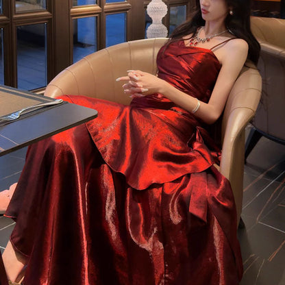 Elegant Floral Long Evening Dress