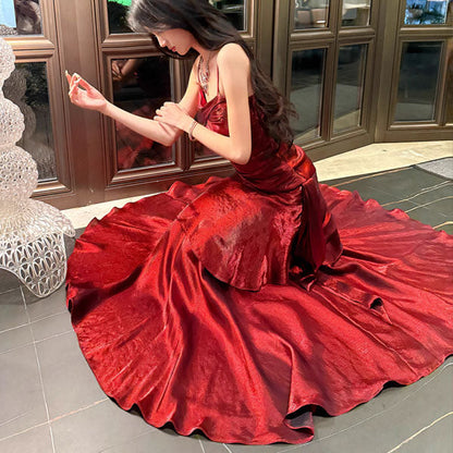 Elegant Floral Long Evening Dress