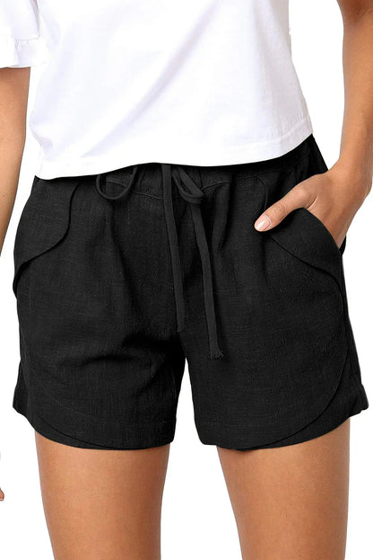 Comfortable Elastic Waist High Shorts