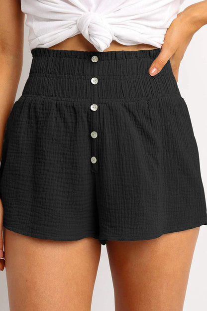 Comfortable Elastic Waist High Shorts