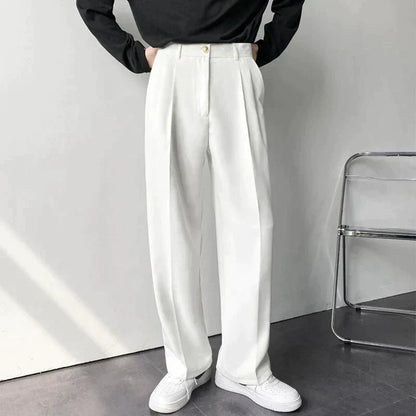 Comfortable Slim Fit Polyester Trousers