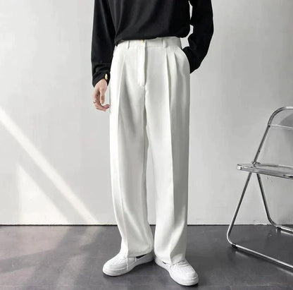 Comfortable Slim Fit Polyester Trousers