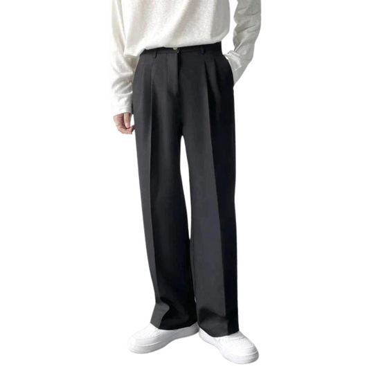 Comfortable Slim Fit Polyester Trousers - OutfitLondon