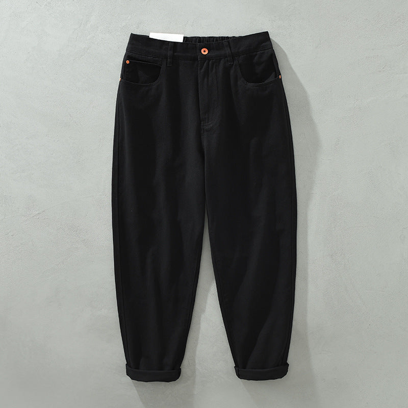 Comfortable Fit Stretch Pants with Elastic Waist