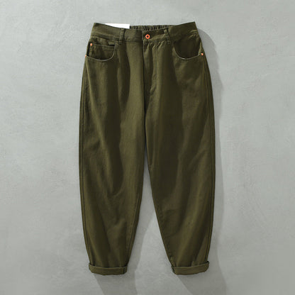 Comfortable Fit Stretch Pants with Elastic Waist
