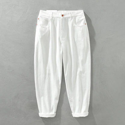 Comfortable Fit Stretch Pants with Elastic Waist - OutfitLondon