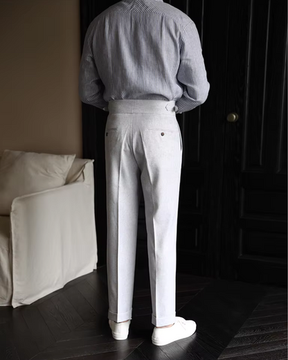 Comfortable Fit High Waisted Straight Leg Pants