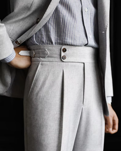 Comfortable Fit High Waisted Straight Leg Pants