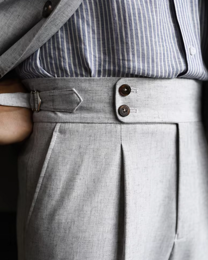Comfortable Fit High Waisted Straight Leg Pants