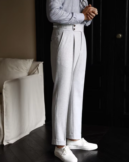 Comfortable Fit High Waisted Straight Leg Pants