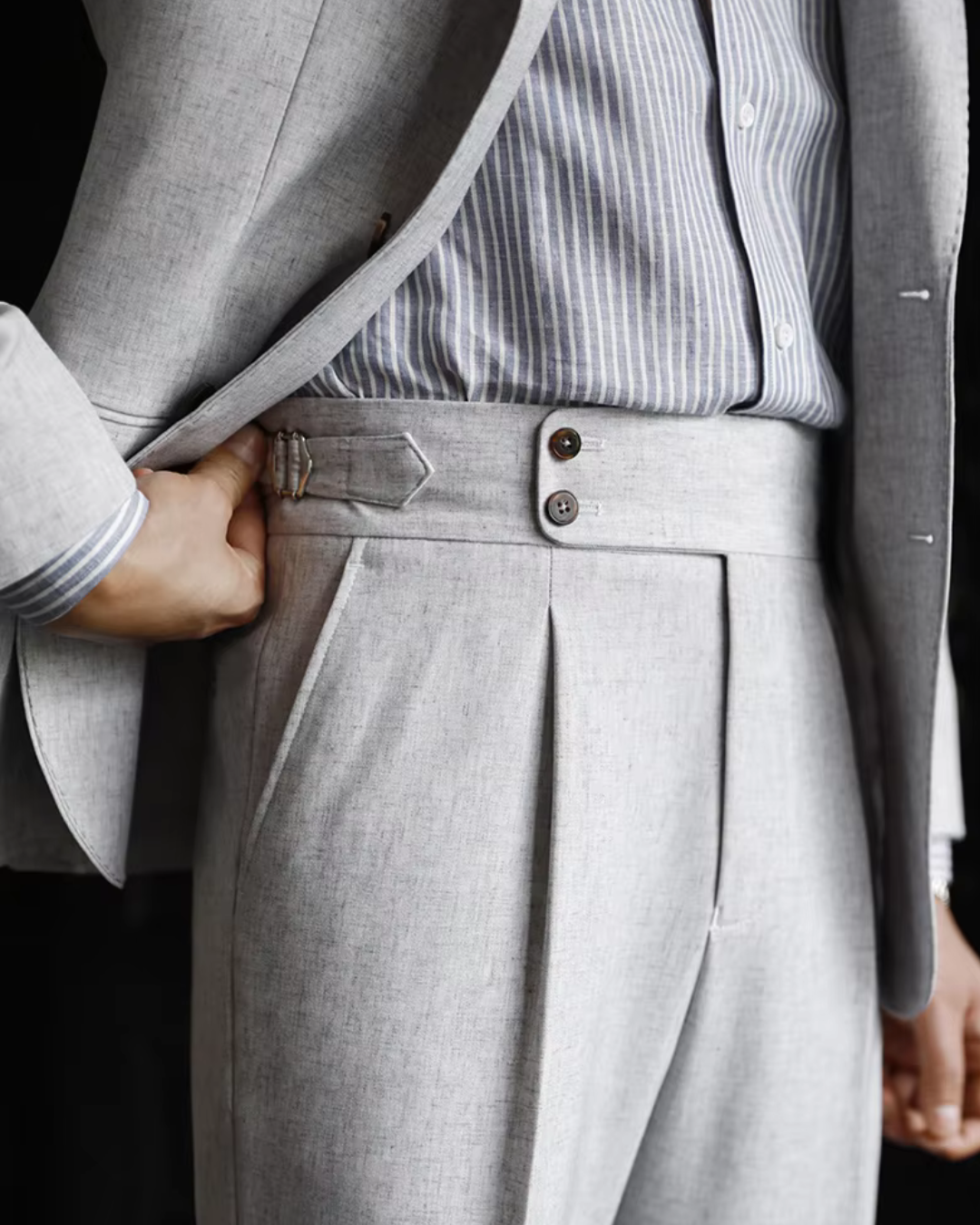 Comfortable Fit High Waisted Straight Leg Pants - OutfitLondon