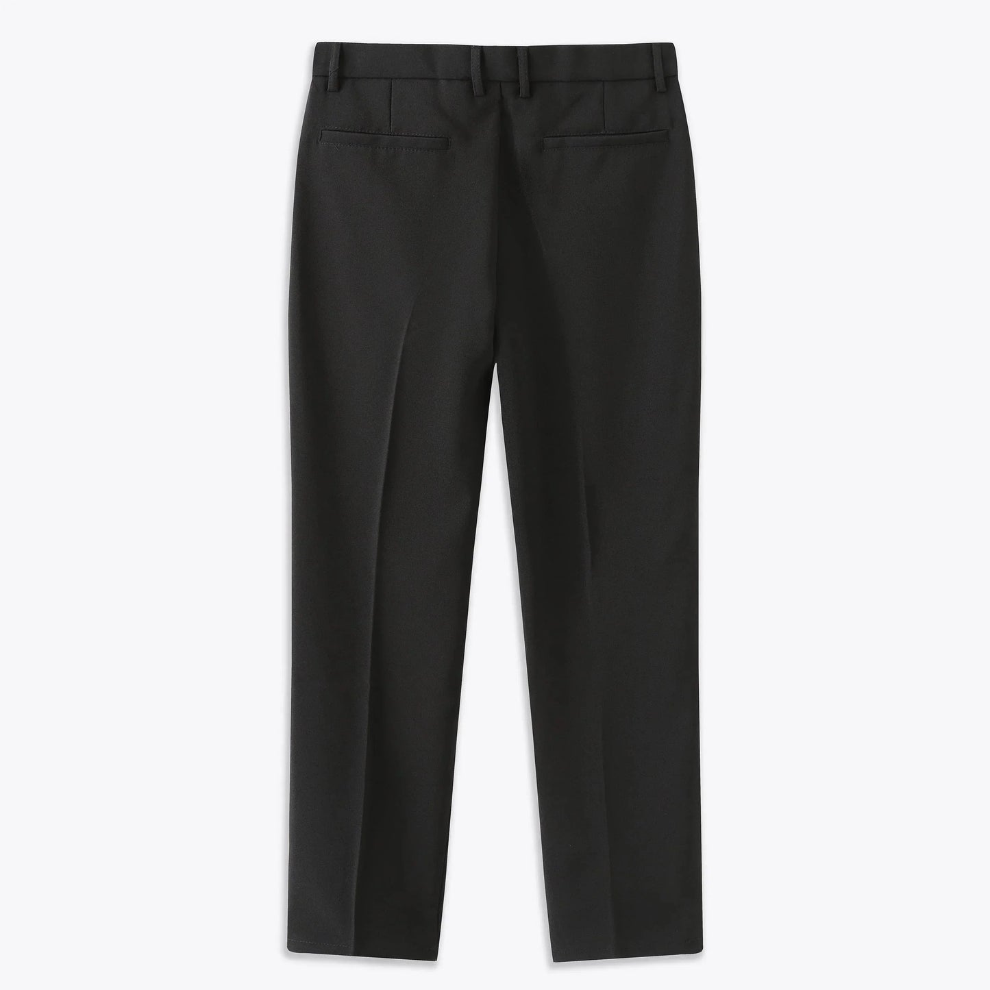 Comfortable Fit Polyester Trousers with Elastic Waistband