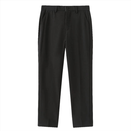 Comfortable Fit Polyester Trousers with Elastic Waistband - OutfitLondon