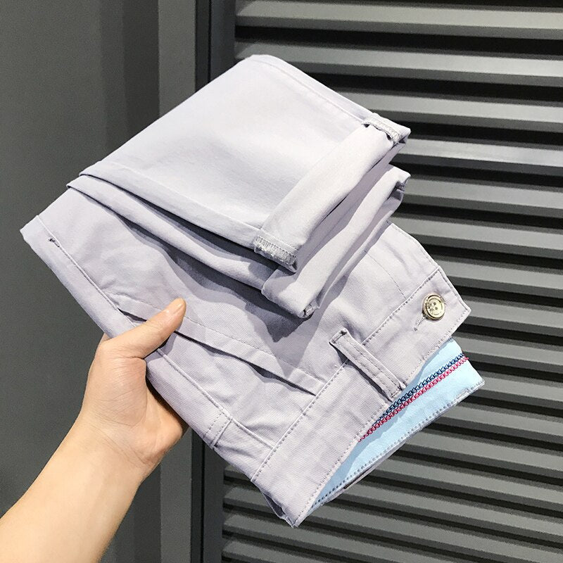 Comfortable Fit Slim Leg Tapered Pants