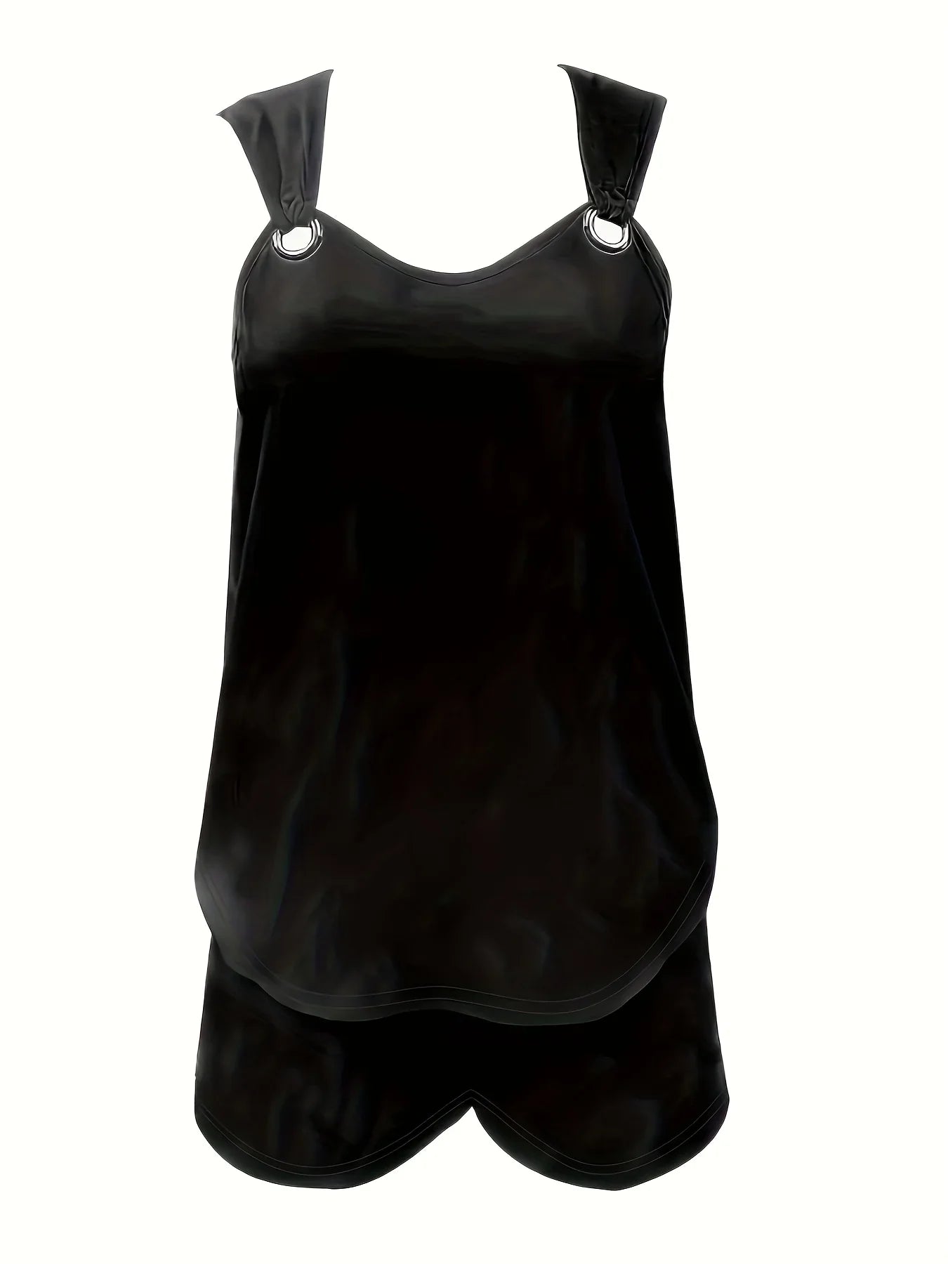 Parina Sleeveless Romper | Ring Strap Detail & Pockets