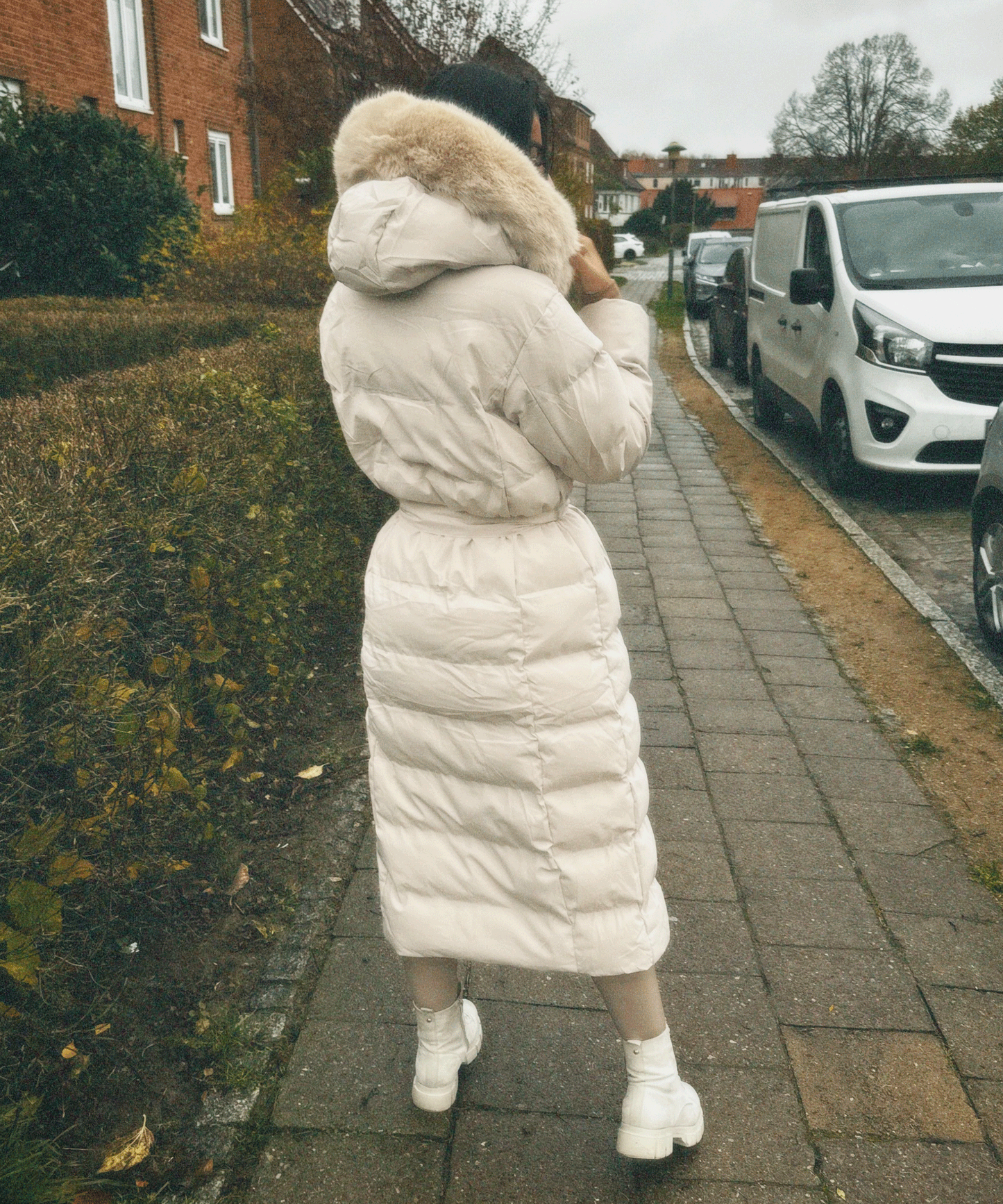 Classic Beige Winter Coat for Women