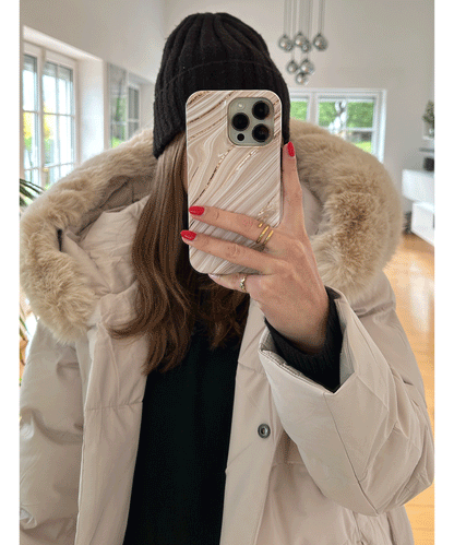Classic Beige Winter Coat for Women