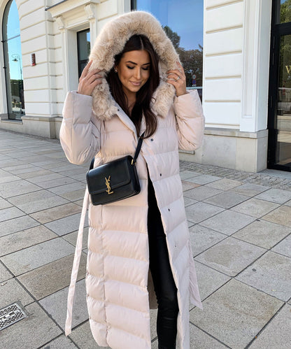 Classic Beige Winter Coat for Women