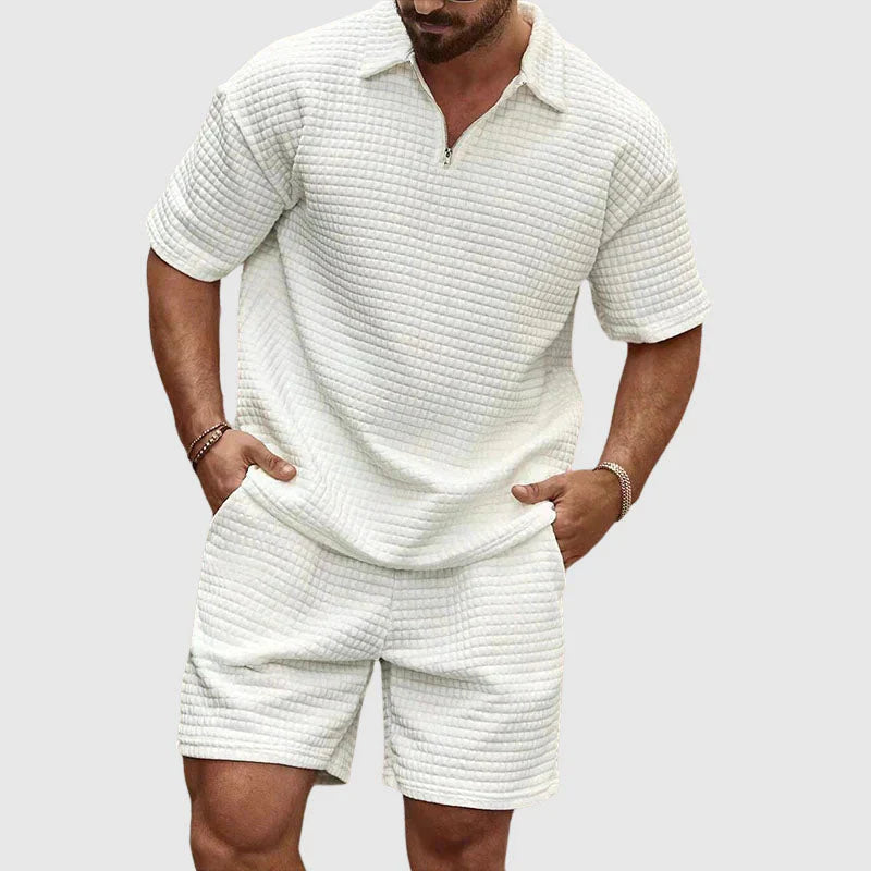 Pascal Men's Active Set | Moisture-Wicking Polo & Shorts