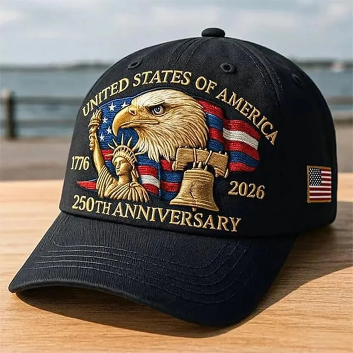 Patriotic American Flag Baseball Cap