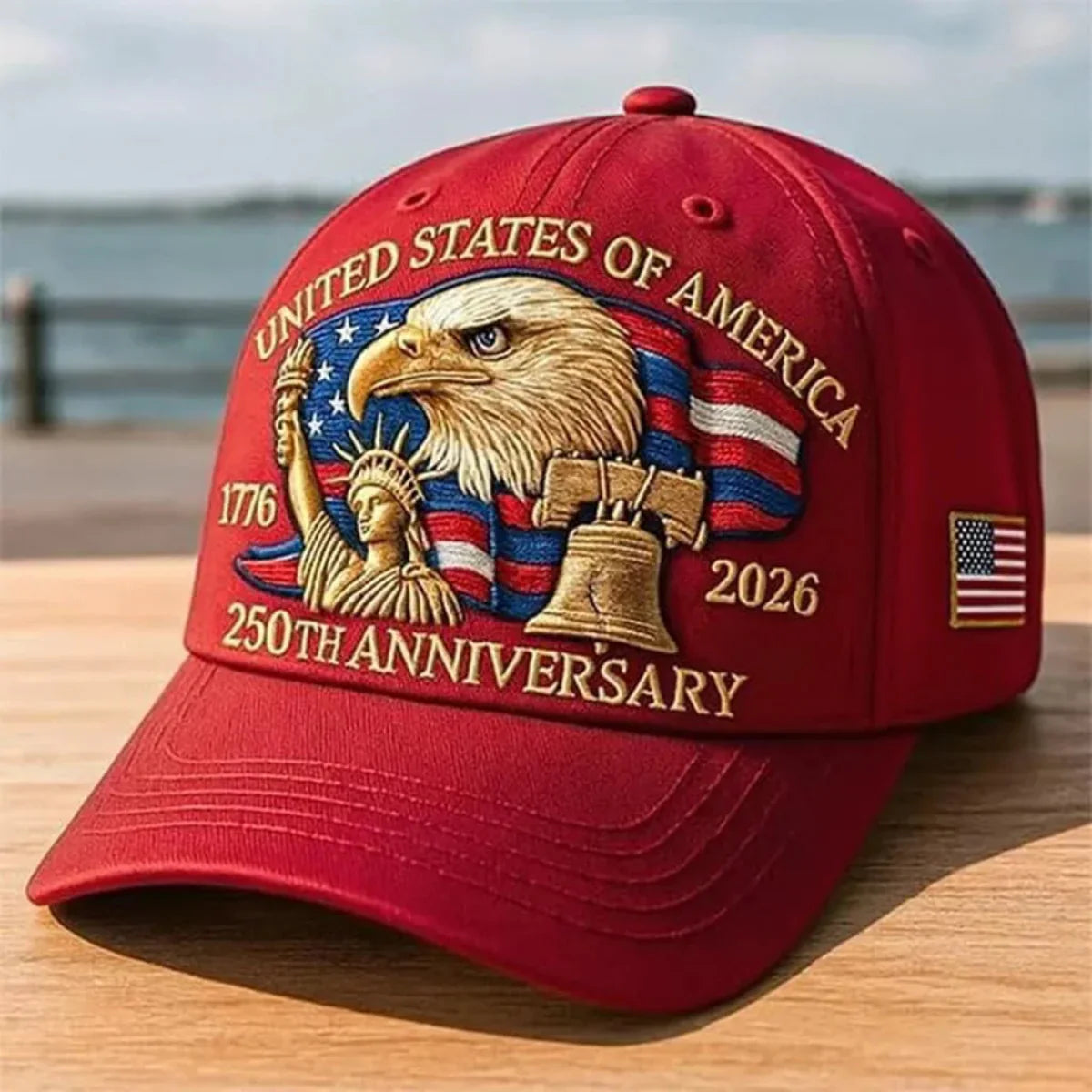 Patriotic American Flag Baseball Cap