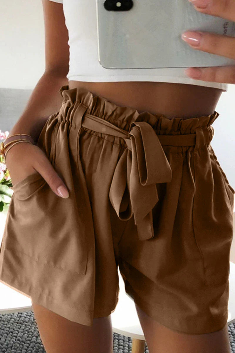 Comfy Everyday Shorts with Adjustable Waistband - OutfitLondon