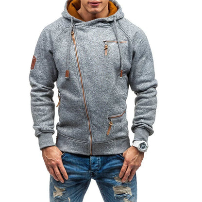 Men's Fit Zip Up Casual Sweatshirt - OutfitLondon