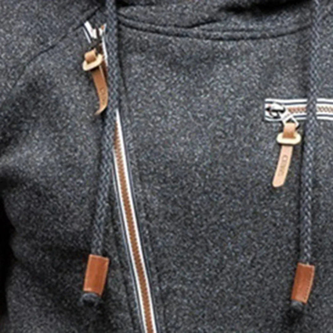 Men's Fit Zip Up Casual Sweatshirt