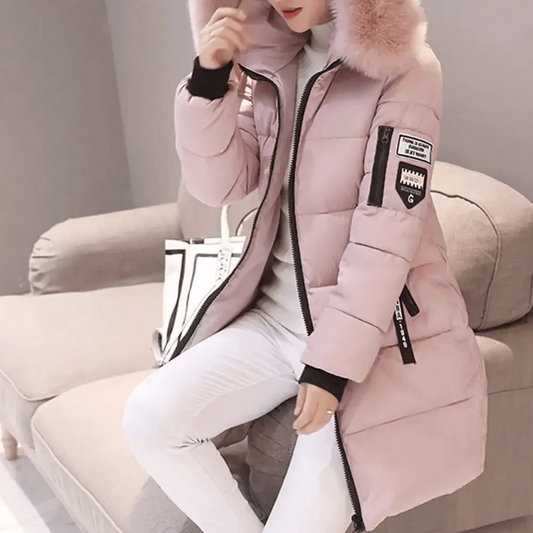 Women's Oversized Quilted Puffer Coat - OutfitLondon