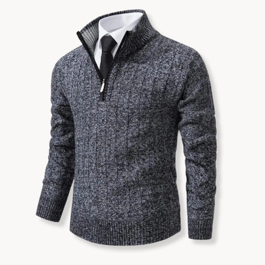Athletic Quarter Zip Sweater for Men