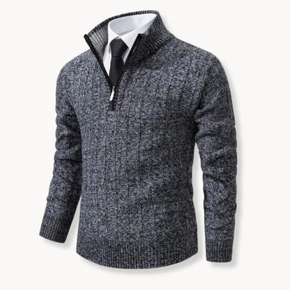 Athletic Quarter Zip Sweater for Men