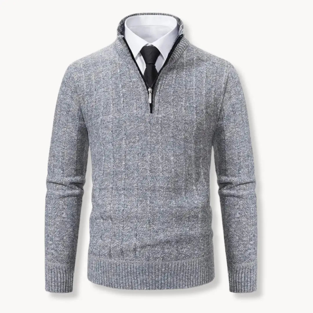 Athletic Quarter Zip Sweater for Men