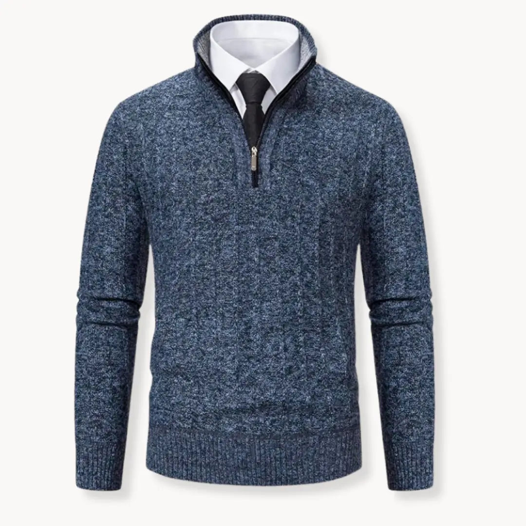 Athletic Quarter Zip Sweater for Men