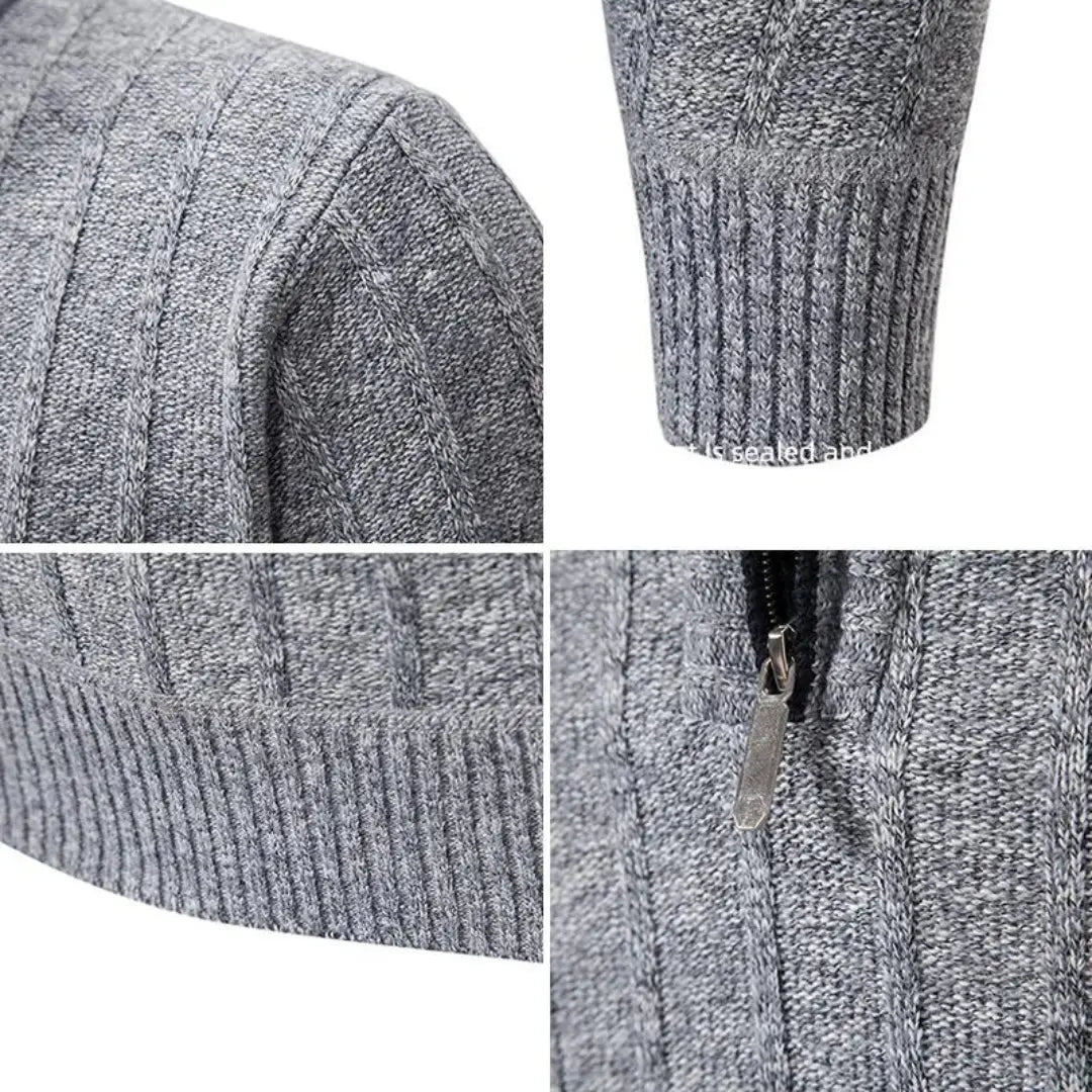 Athletic Quarter Zip Sweater for Men