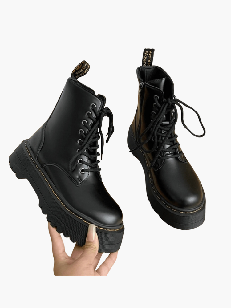 Perry Women's Leather Platform Boots Chunky