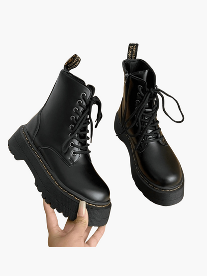 Perry Women's Leather Platform Boots Chunky