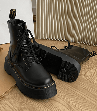 Perry Women's Leather Platform Boots Chunky