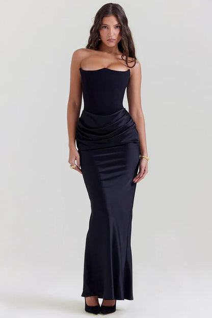 Women's Strapless Corset Dress - OutfitLondon