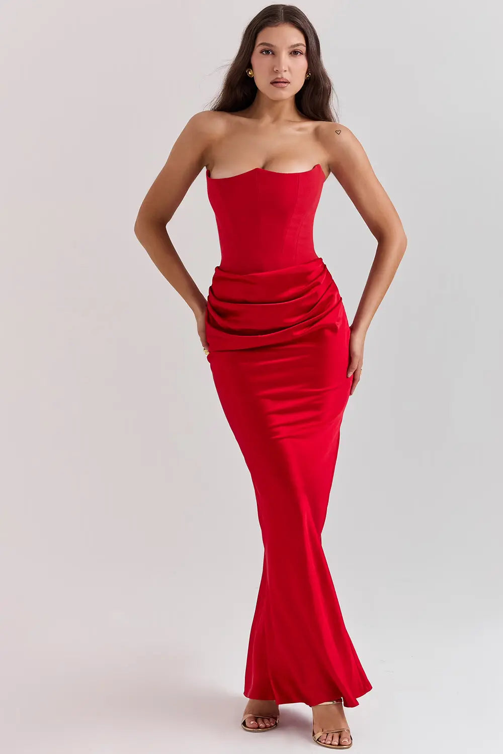 Women's Strapless Corset Dress