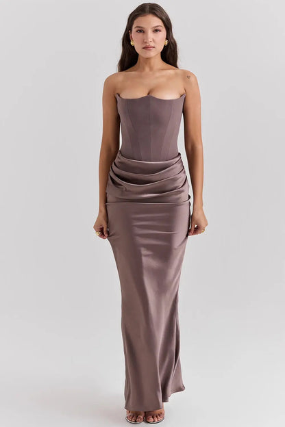 Women's Strapless Corset Dress