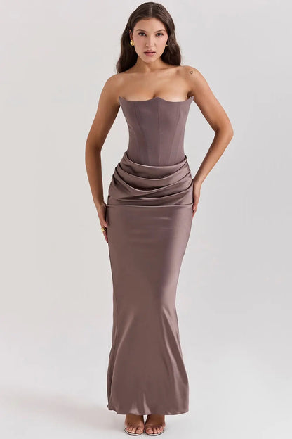 Women's Strapless Corset Dress