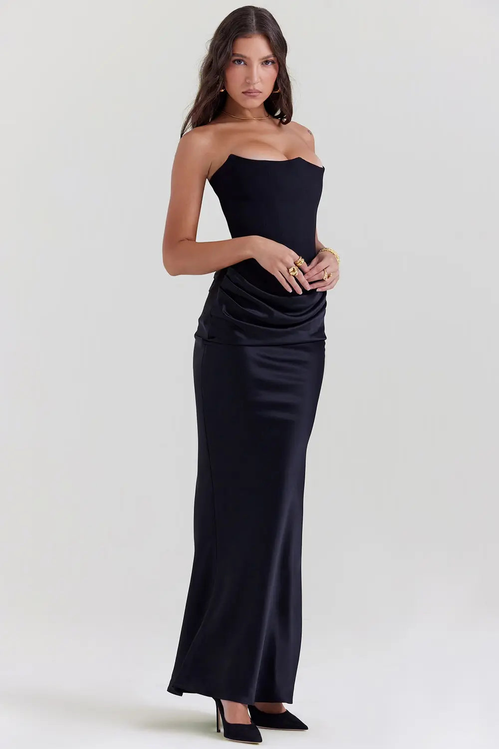 Women's Strapless Corset Dress