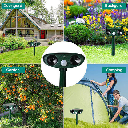 Outdoor Motion Sensor Pest Repeller for Garden Protection