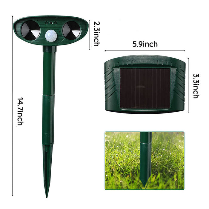 Outdoor Motion Sensor Pest Repeller for Garden Protection